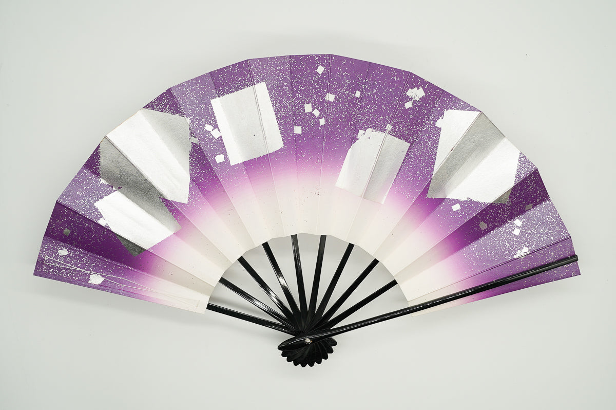 1-1830 Purple Gradation Silver Paper– 扇専門店 万葉